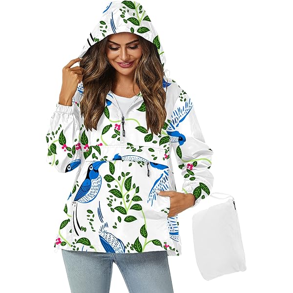 DEJIN Veste Imperméable 3 En 1 Pour Femme – Pluie, Vent Et