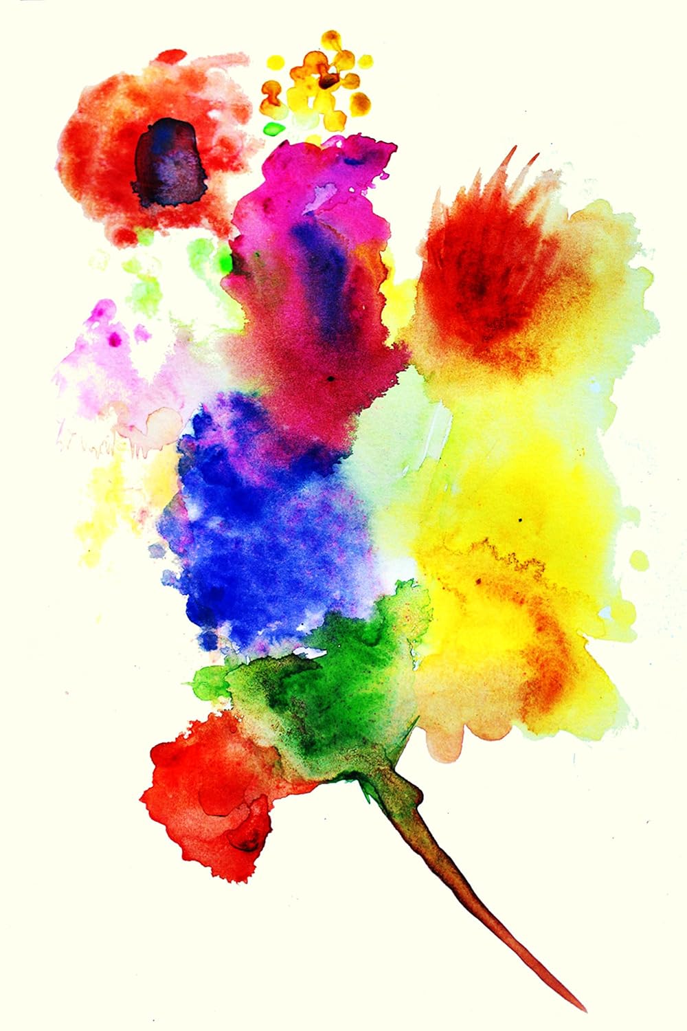 Amazon Com Wildflower Bouquet Fine Art Print Handmade