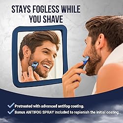 MIRRORVANA Fogless Shower Mirror for Shaving with