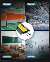 CREWORKS 3 Pack 2 Channel Rubber Cable Protector Ramp 5t/11000lbs Heavy Duty view 8