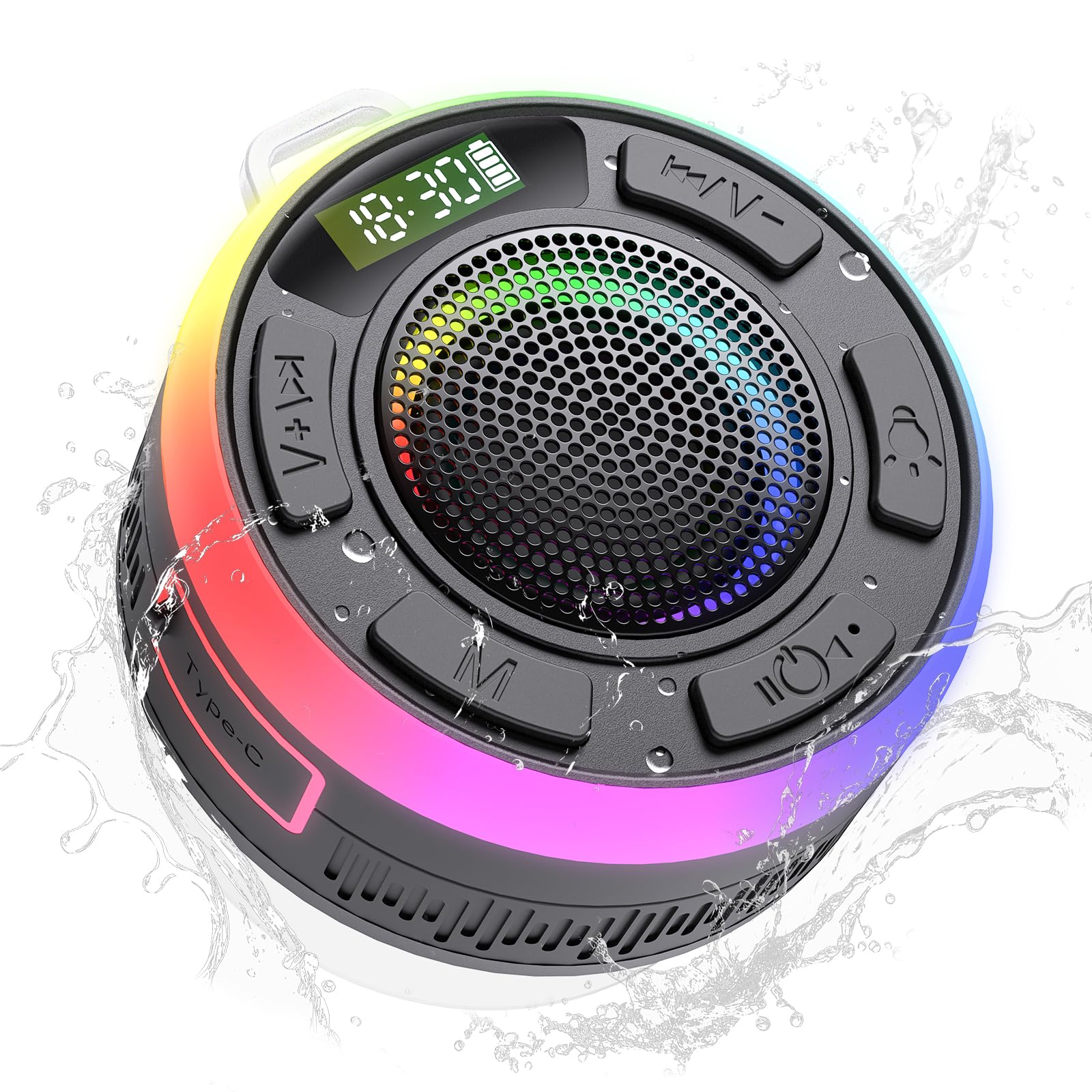 Bluetooth Shower Speaker with IPX7 Waterproof, 2025 Bluetooth Speaker ...