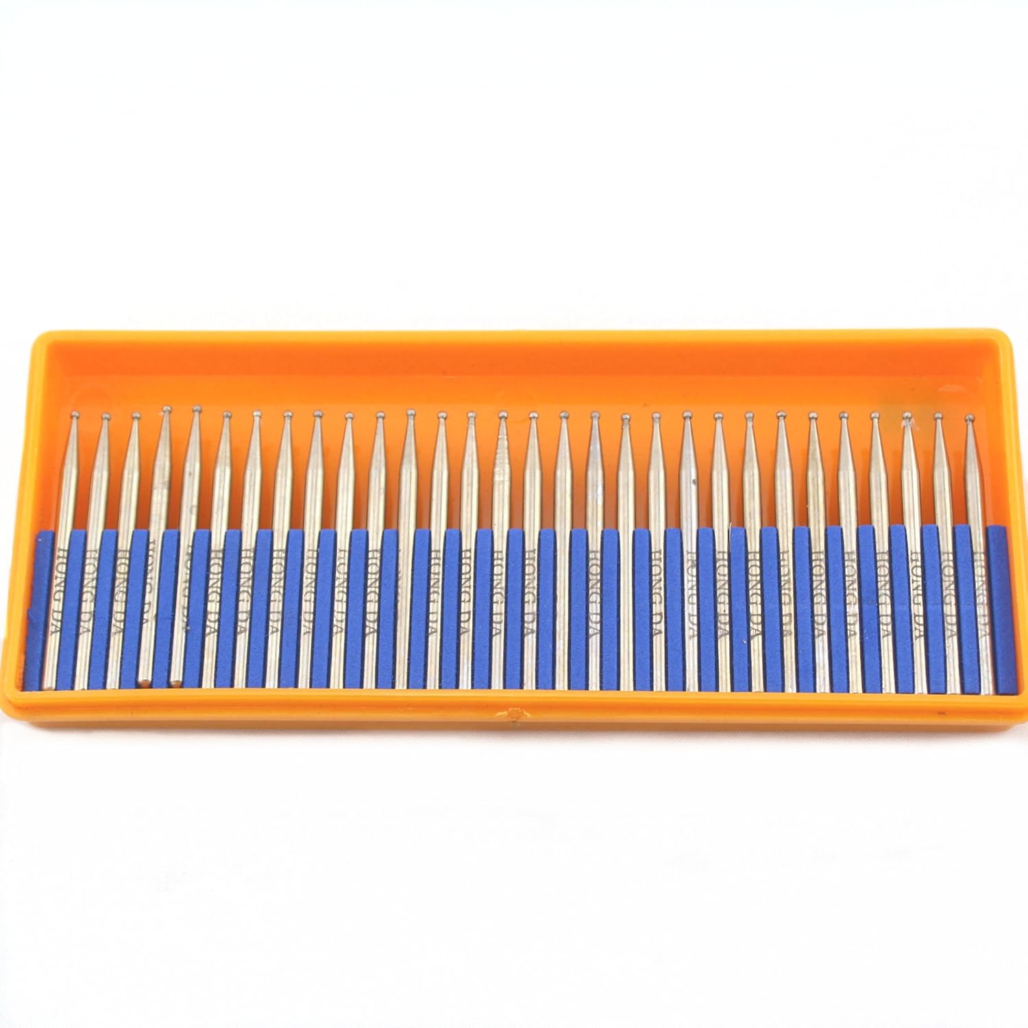 Diamond Grinding Bits 1.5mm Spherical Head for Dremel Rotary Tool Pack of 30Pcs