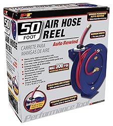 Performance Tool M619 Auto Recoil Reel with 50-Foot