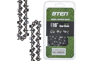 8TEN Full Chisel Chainsaw Chain 16 Inch .050 3/8 55DL for Stihl MS 170 181 201 for Poulan PLN3516F MS170 (1 Pack)