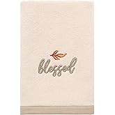 Avanti Linens - Fingertip Towels, Soft & Absorbent Cotton Towel, Fall Home Decor, Set of 2 (Grateful Patch Collection)
