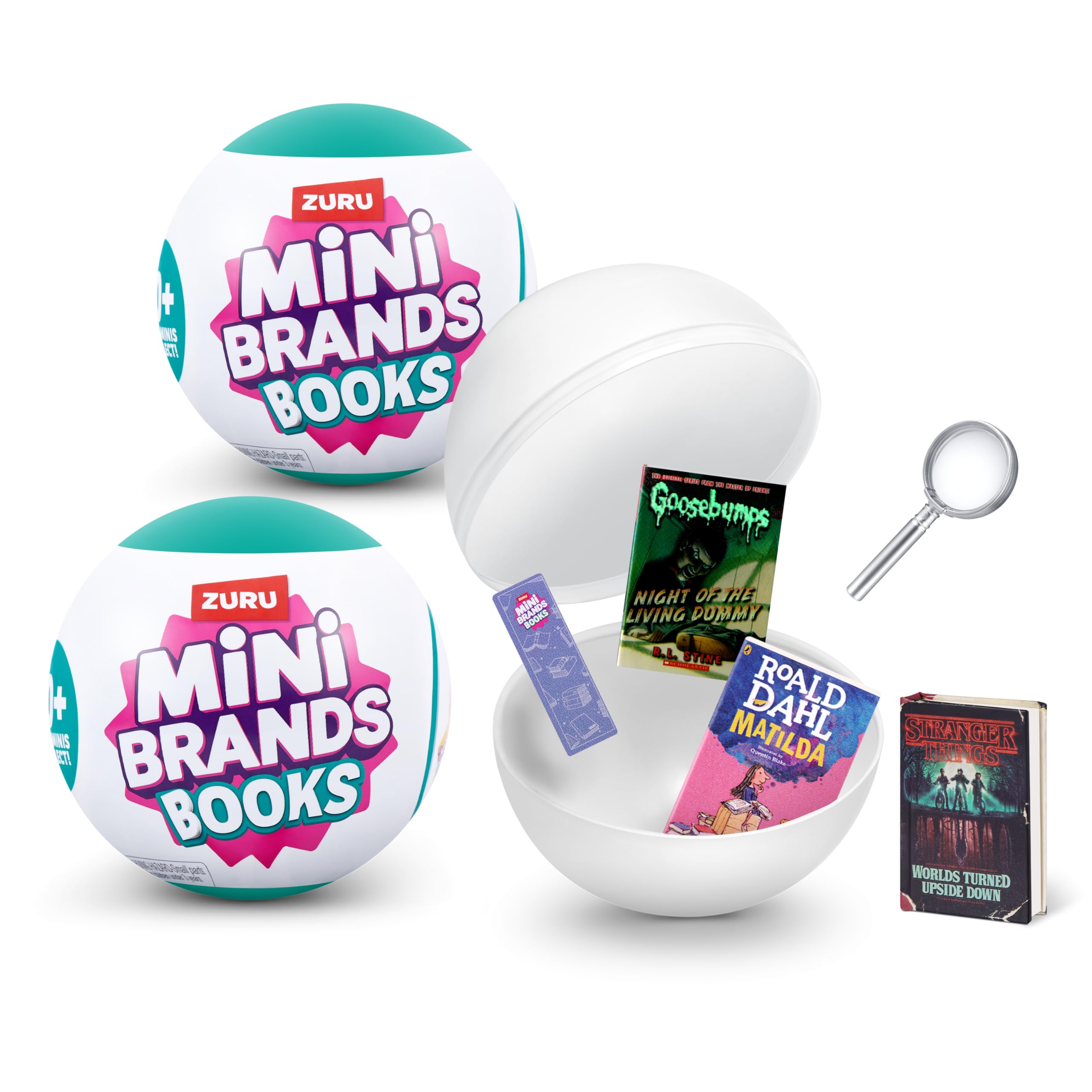 Photo 1 of Mini Brands Books (2 Pack) by ZURU Real Miniature Book Brands Collectible Toy, Capsules of 5 Mystery Miniature Books with Real readable Pages and Accessories for Kids, Teens, Adults