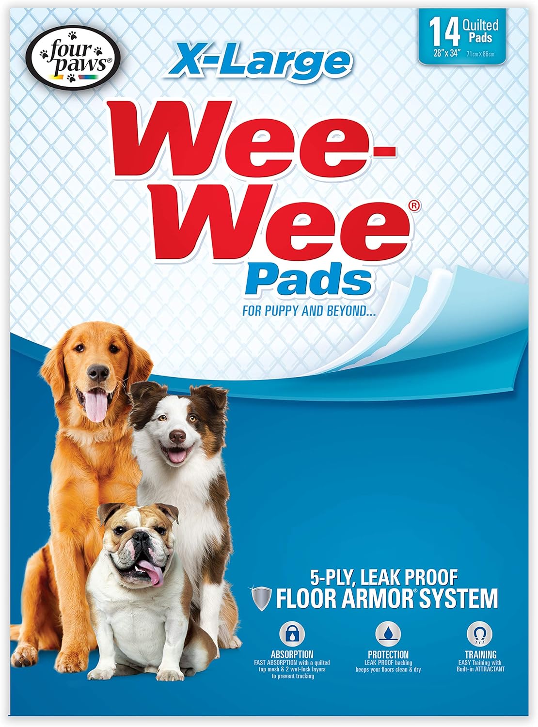 Four Paws Wee-Wee Puppy Training X-Large Size 28