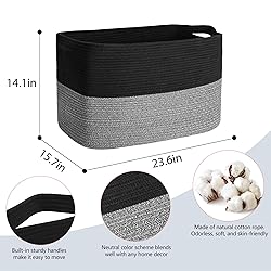MEGASKET Extra Large Storage Baskets, 23.6" x