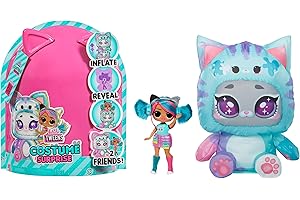 L.O.L. SURPRISE! LOL Surprise Tweens Costume Surprise Emma Emo Fashion Doll with Inflatable Teal Kitty Pet Costume and Multiple Surprises Including Fabulous Fashions & Accessories – Great Gift for Kids Ages 4+