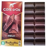 Cote d'Or Praline Milk | Cote d'Or Chocolate Praline | Cote d&rsquo;Or Chocolate Milk | Belgian Milk Chocolate with Praline Filling | Total weight 7.05 ounce