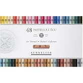 SENNELIER Extra-Soft French Pastel Portrait Professional Artist Box Set, 48-Colors