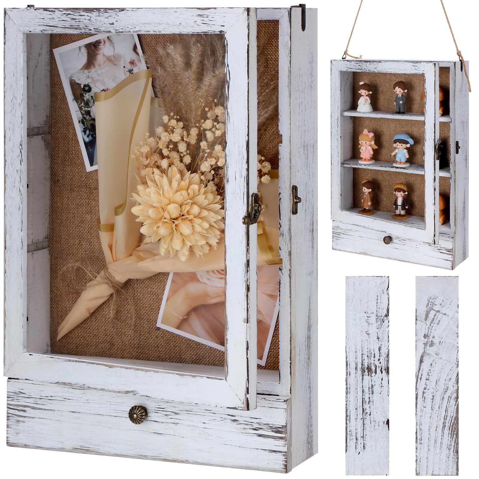 Wenqik 11 x 16 Inch Large Shadow Box Frame Wedding