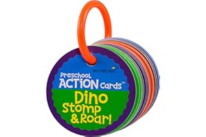 MOLLYBEE KIDS Dino Stomp and Roar, Toddler and Preschool Dinosaur Activity Cards, Gifts for 3, 4 Year Olds, Toddler Activities