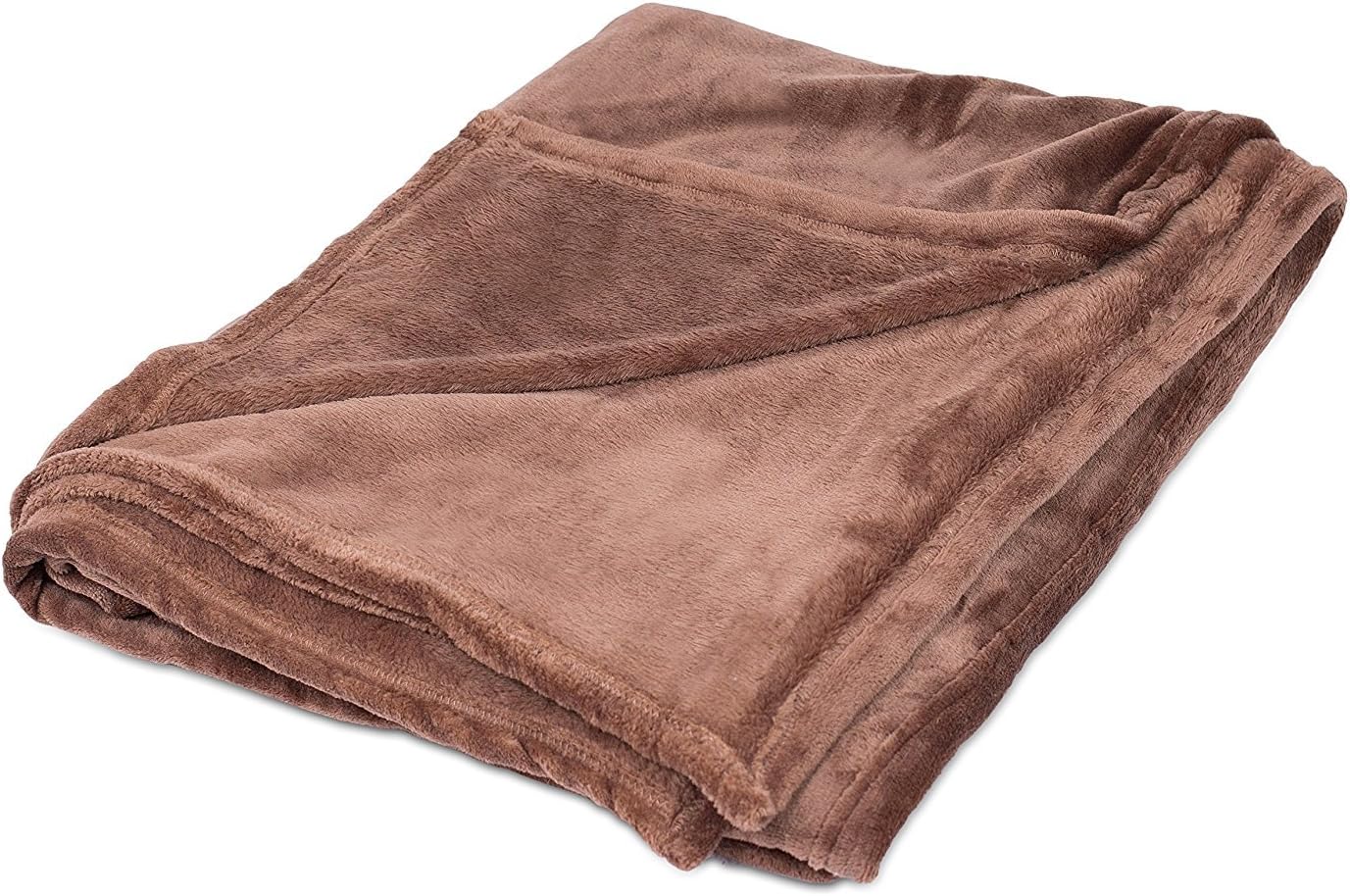 Best Plush Throw Blankets Café (Brown) Ultra Soft Coach