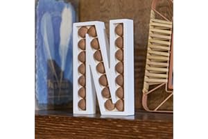 COLLECTIVE HOME - Wood Letters for Wall Decor, Free Standing Tabletop Decoration, Monogram Decorative Signs, Initials Bar Dec