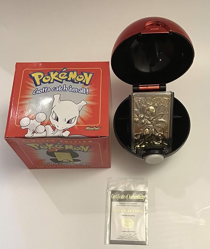 Amazon Com Pokemon 23k Gold Plated Trading Card Limited Edition Mewtwo Toys Games Amazon Com Pokemon 23k Gold Plated Trading Card Limited Edition Mewtwo Toys Games