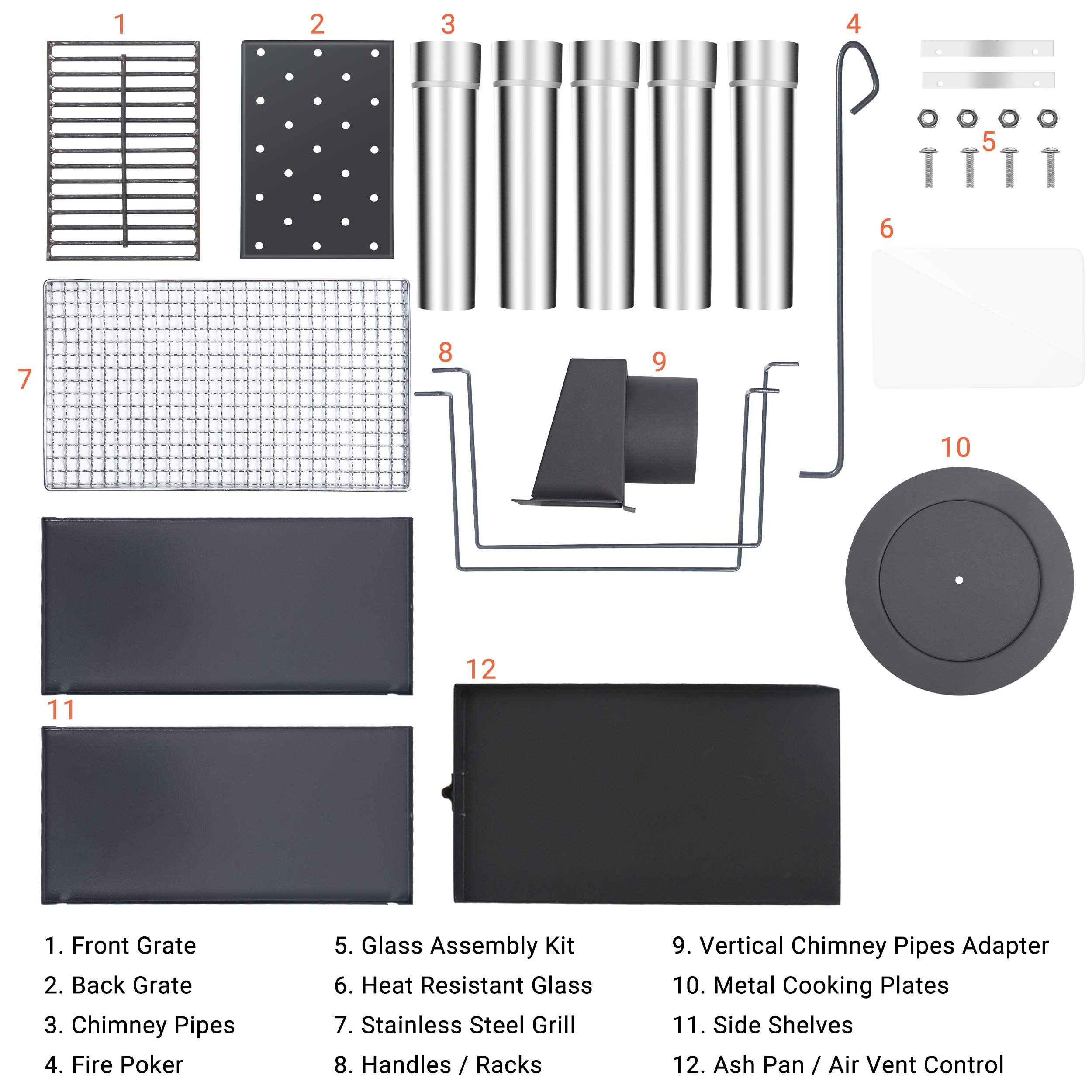 Mua Camp Tent Stove, Portable Wood Stove High Efficiency Secondary