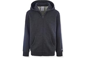 Champion Boys Zip Front Fleece Hoodie Sweatshirt for Kids