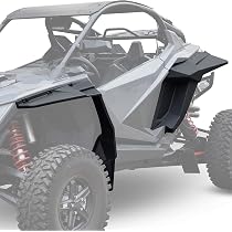 Front & Rear Fender Flares Mud Flaps Kit For 2020-2024 Polaris RZR Pro XP / Pro R / Turbo R - Black Polyethylene