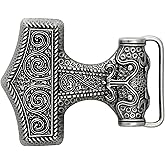 HAQUIL Thor Hammer Belt Buckle Norse God Thors Hammer Mjolnir Belt Buckle