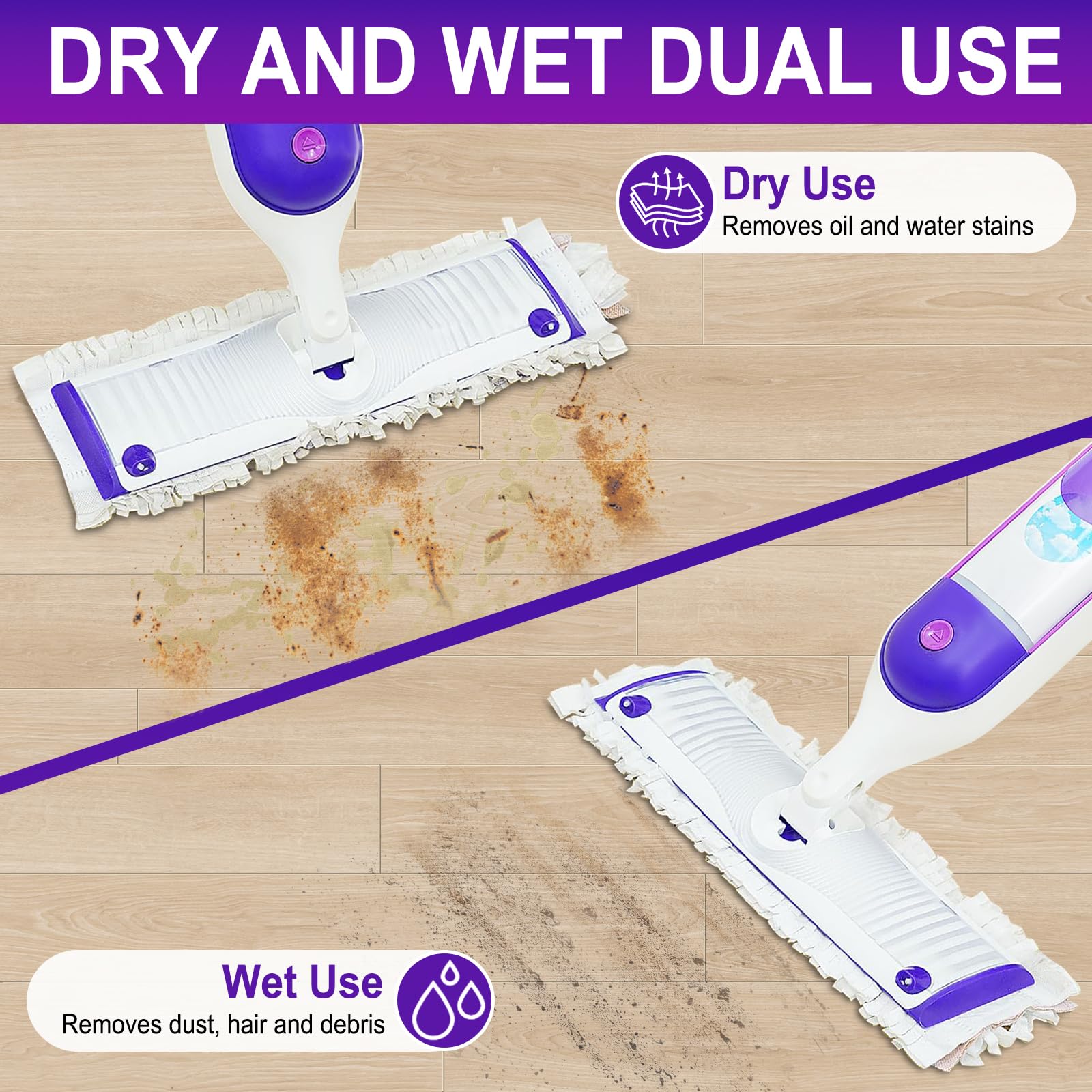 20 Pack Disposable Power Mop Pads for Swiffer Power Mop Pads,Compatible with Swiffer Power Mop Refills,Thickened Multi-Surface Replacement for Swiffer Wet Pads Refill on All Finished Floors
