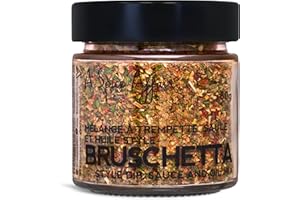A Spice Affair’s Bruschetta Dip Mix | Mediterranean Bread Dip & Sauce Seasoning | Giftable, No MSG, Non‑GMO, Filler‑Free | Pe