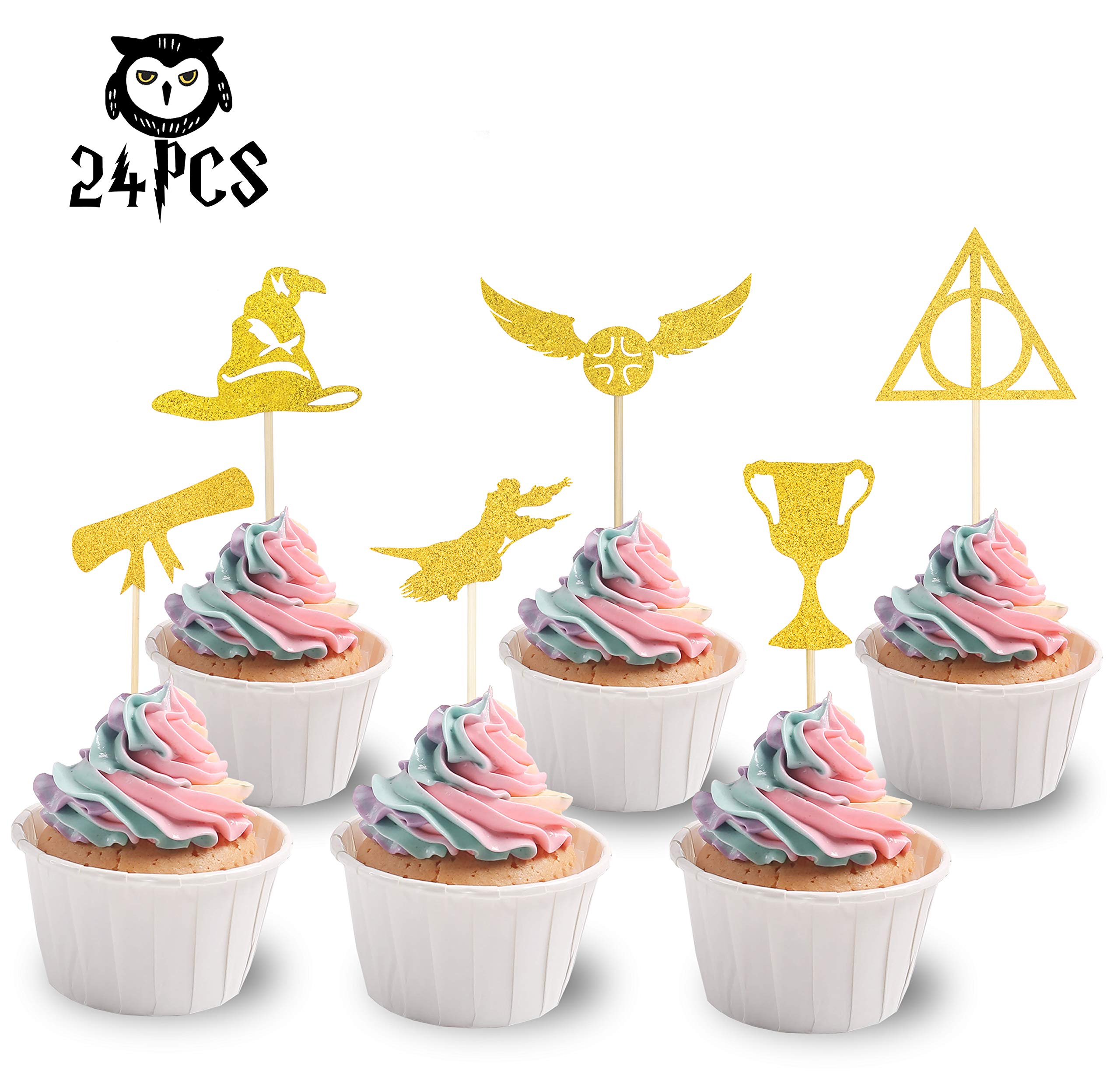 Buy KAPOKKU Harry Potter Inspired Cupcake Toppers Harry Potter Wizard