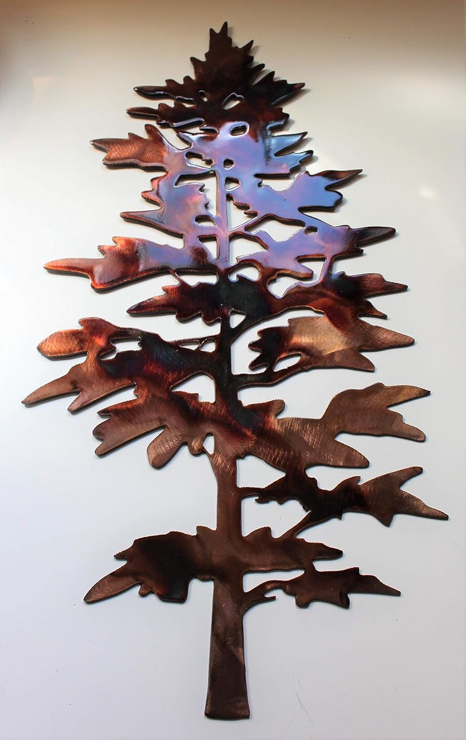 Majestic Pine Tree Metal Wall Decor Handmade
