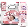 Bundle of Dreft Stage 1: Newborn Baby Liquid Laundry Detergent 114 loads 165 fl oz + Blissfuls In-Wash Scent Booster Beads, Baby Fresh Scent, 24 oz