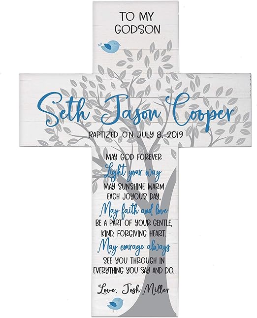 cross for baby boy baptism