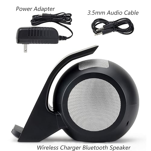 CENSHI Wireless Charger Bluetooth Speaker,Fast Wireless Charging