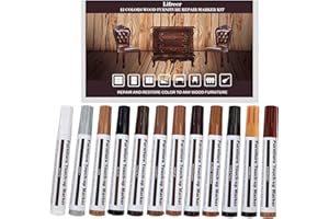 Lifreer Revolutionary Furniture Touch Up Markers, 12 Colors Wood Scratch Repair Markers Kit - Perfect for Stains, Scratches, Wood Floors, Tables, and Bedposts - Easy to Use and Long-Lasting Results!