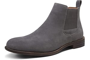 Jousen Men's Chelsea Boots Lightweight Casual Chukka Ankle Boots Classic Elastic Dress Boots For Men