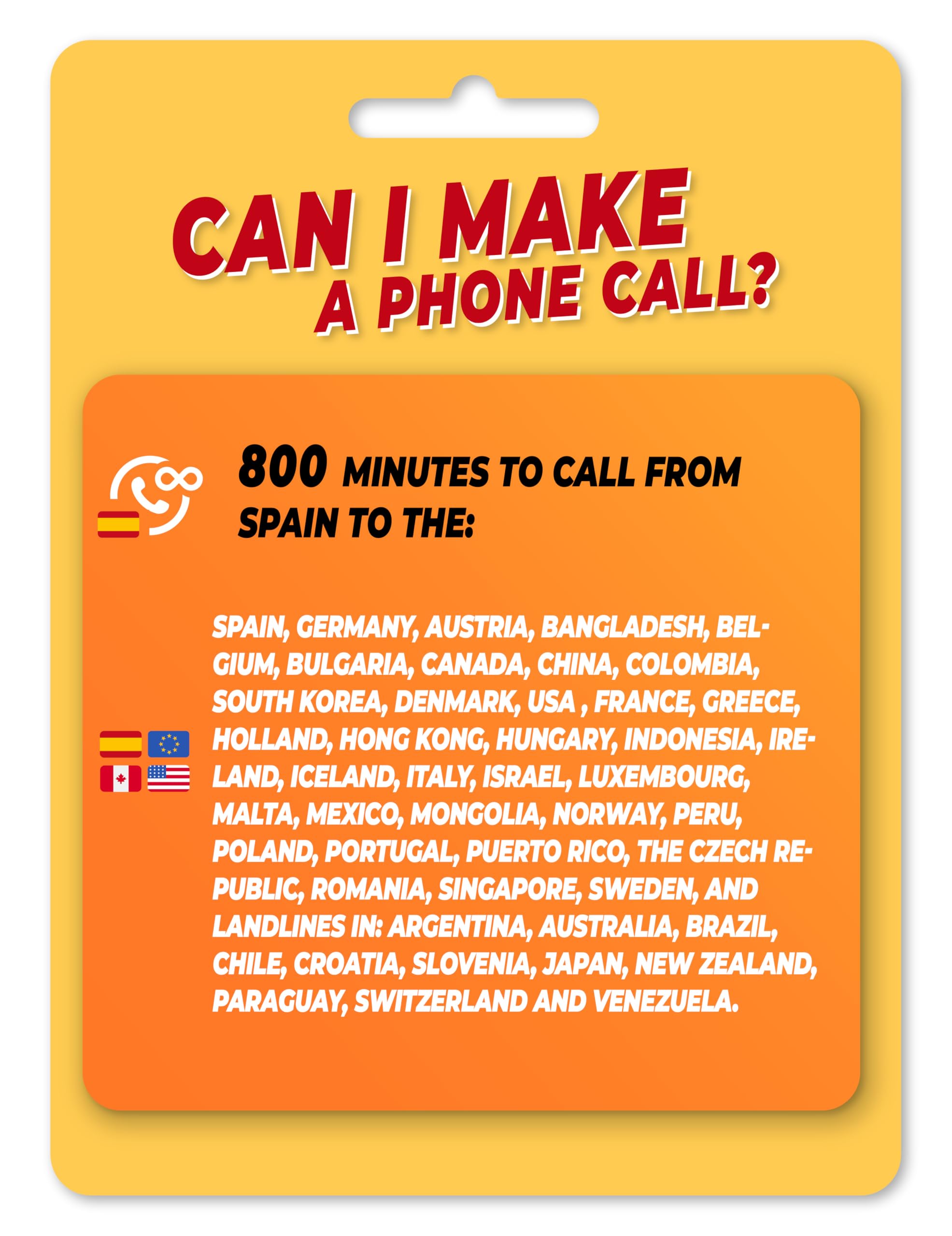 Orange Spain - Prepaid SIM Card | 5€ Balance | Activation Online only at www. tourtech.Shop (Plan 3)