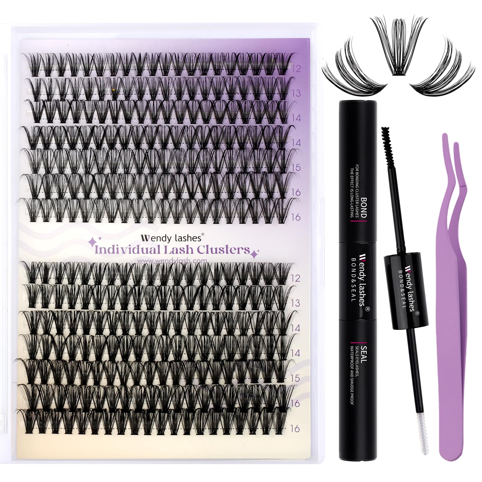 Lash Clusters Kit Natural for DIY: 280-Pcs 30D+40D