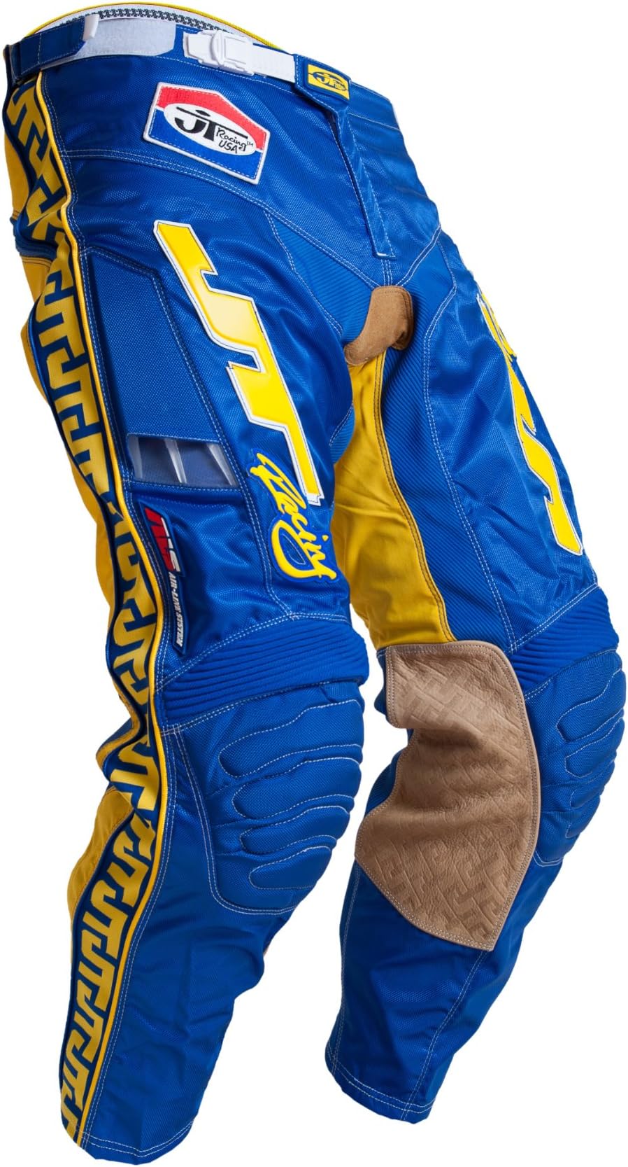 JT Racing USA Classick 'ALS' Dirt Bike MX Motocross Pants (Blue/Yellow, 42")