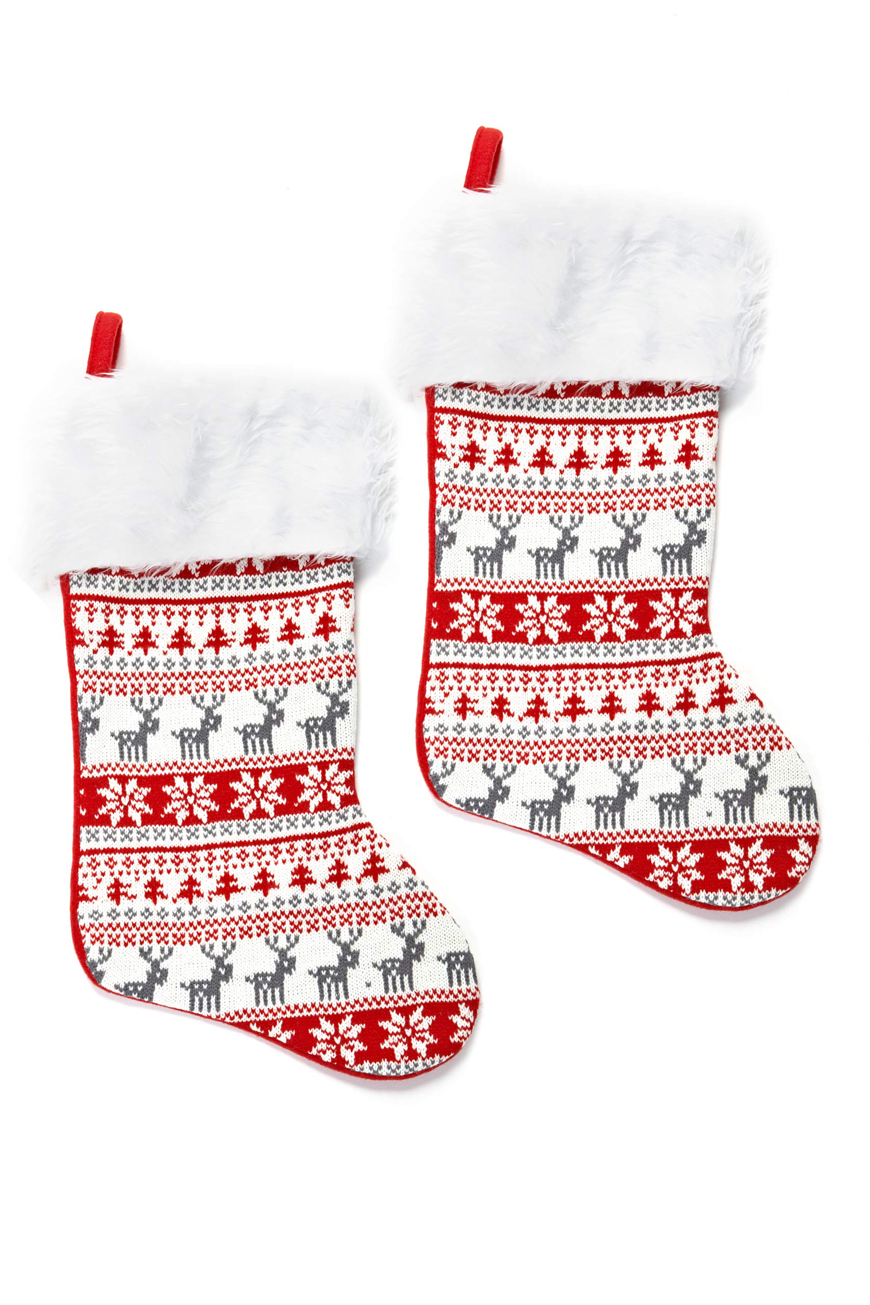 HEITMANN DECO Santa Stocking, Reindeer, 2er-Set