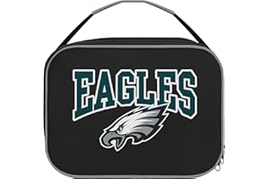 FOCO NFL Unisex-Adult Officially Licensed Wordmark Team Color Big Logo Football Zip Closure 7L Lunch Bag - Philadelphia Eagles