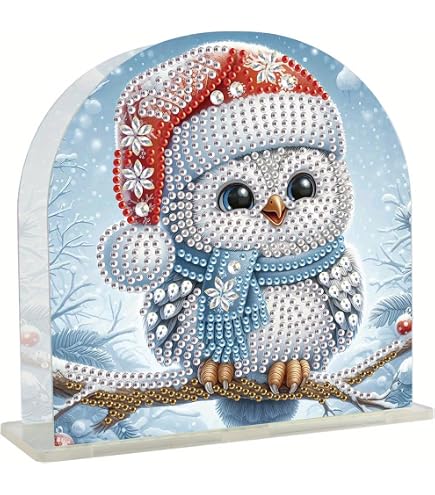 Porte-serviettes En Acrylique à Décorer En Diamond Painting - 14,5 X 14,5 Cm - Kit DIY 5D Avec Strass