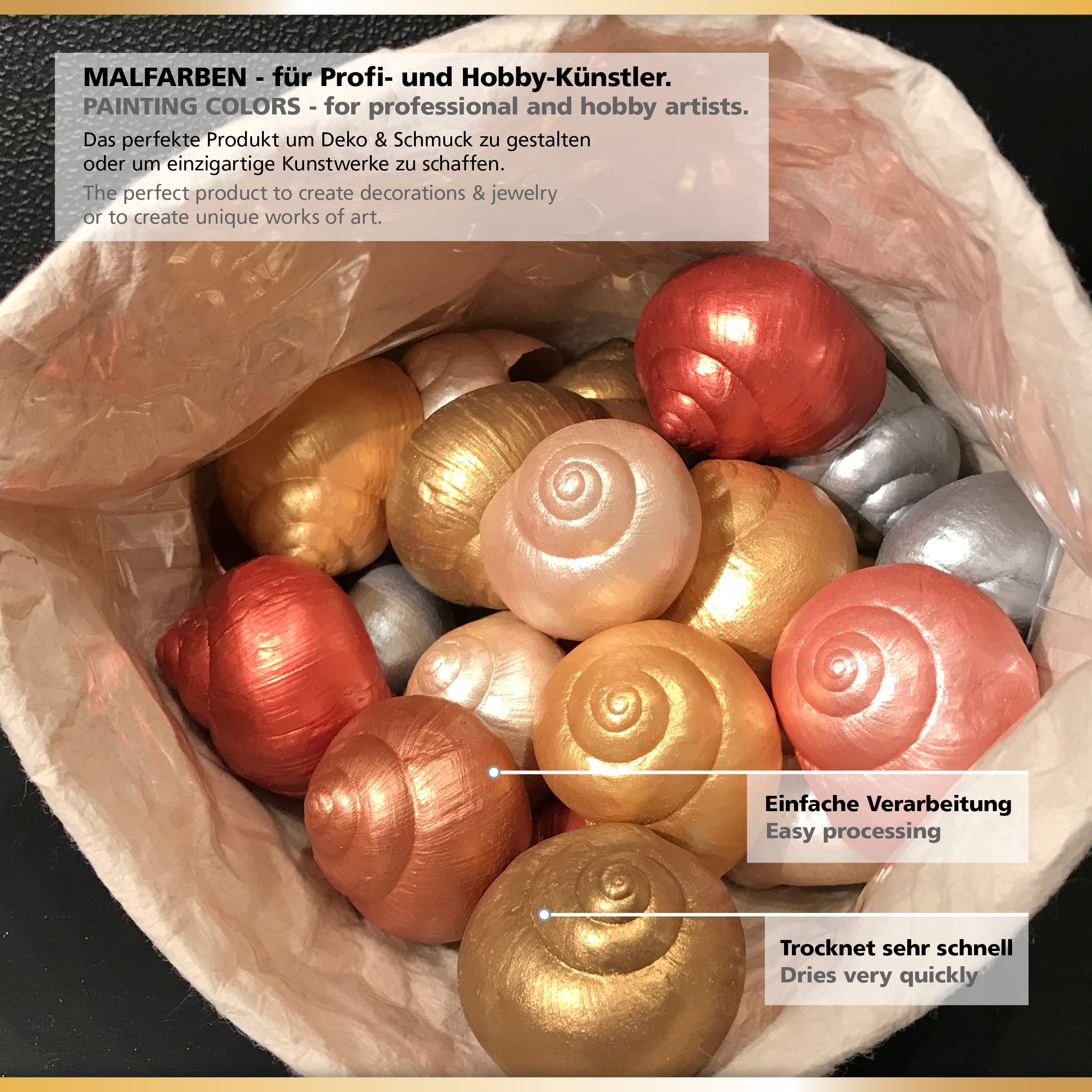 Viva Decor Inka Gold Premium Gilding Wax (902 Silver, 1,41 oz) Metallic Acrylic Paint - Craft Paint Set - Effect Paints - Craft Paints Acrylic Sets - Apply, Polish - Done! - Made in Germany