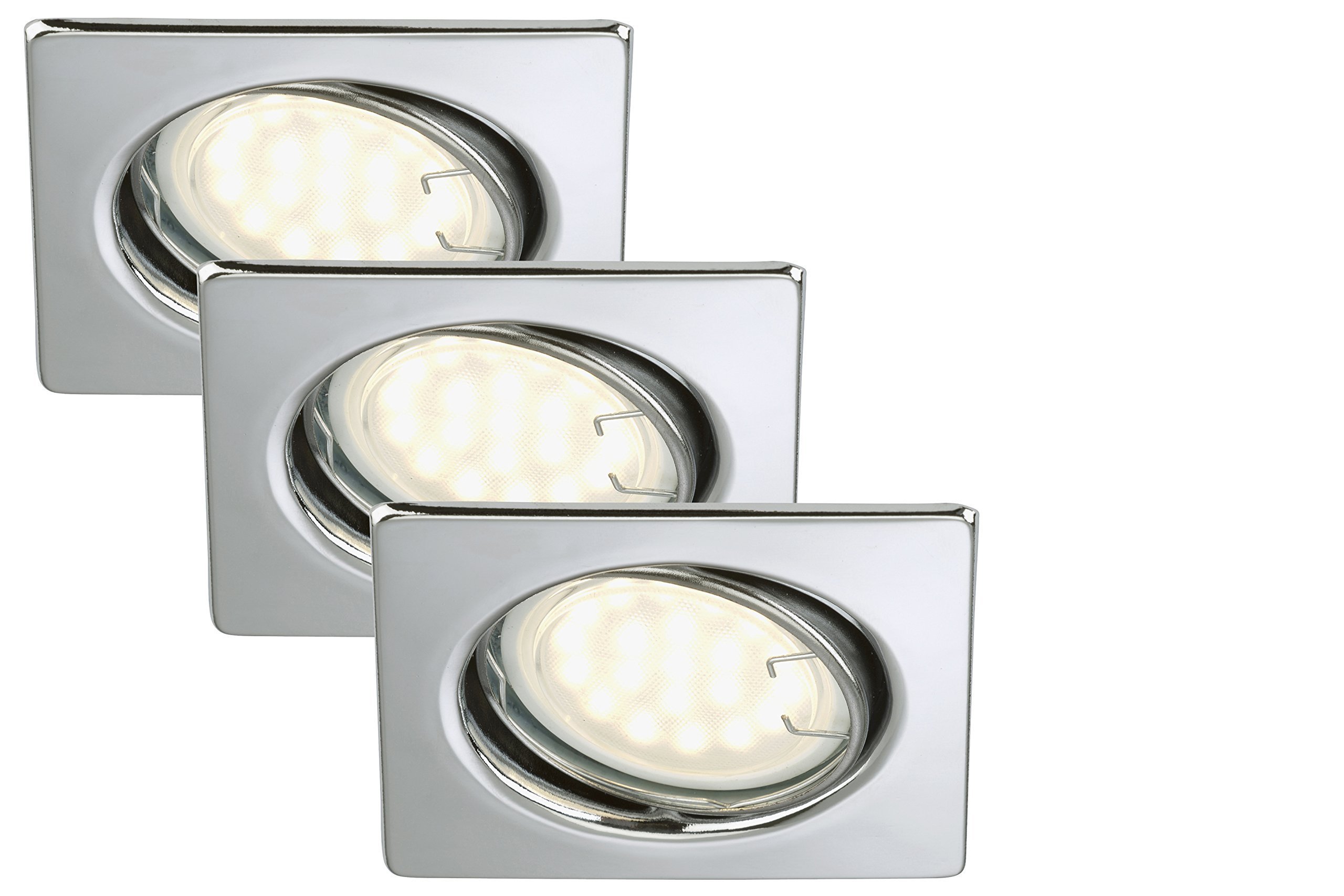 Briloner Leuchten LED Ebauleuchte 3 x 3 W / 270 Lumen/Chrome 7213–038