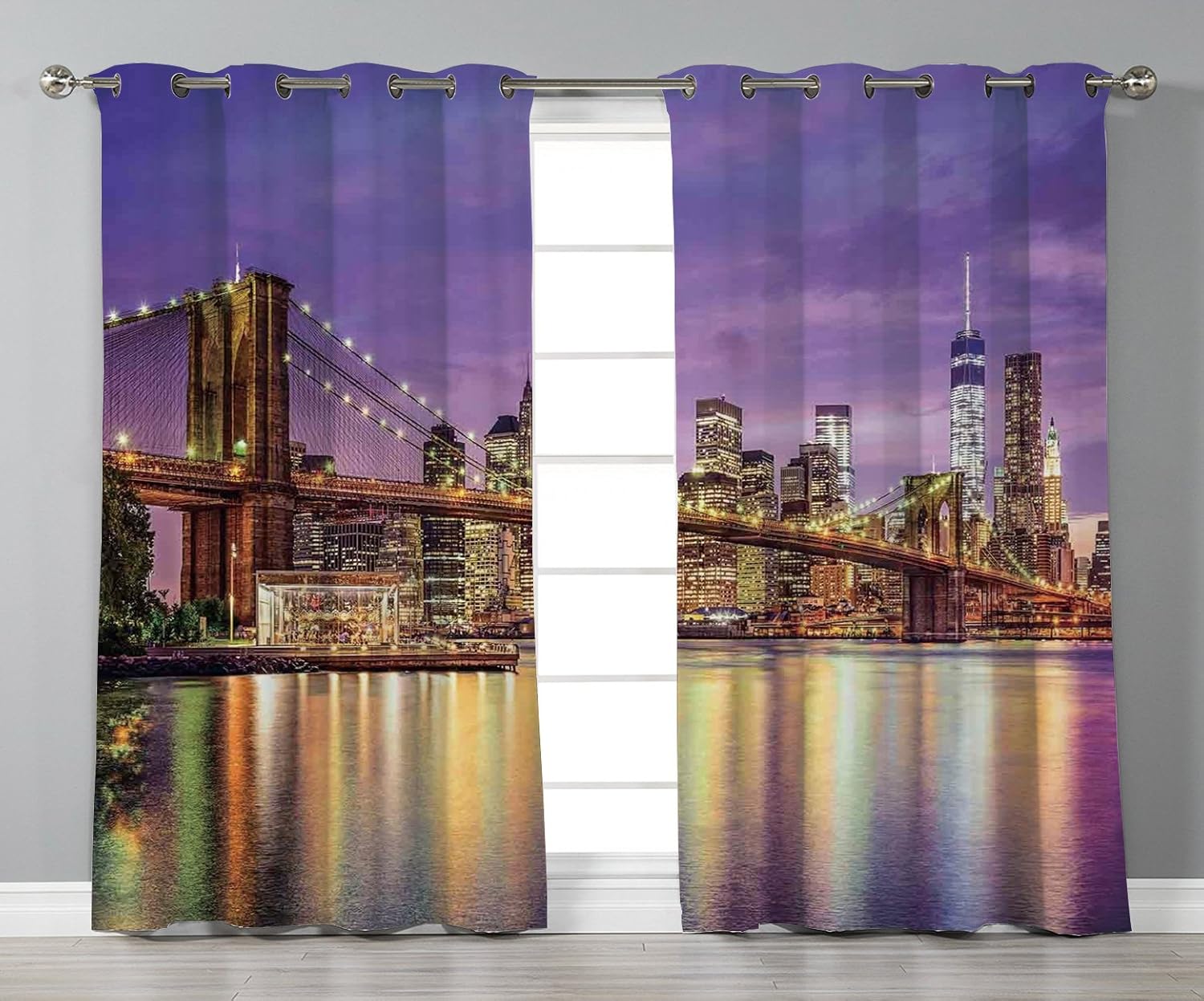 Thermal Insulated Blackout Grommet Window Curtains New York Nyc