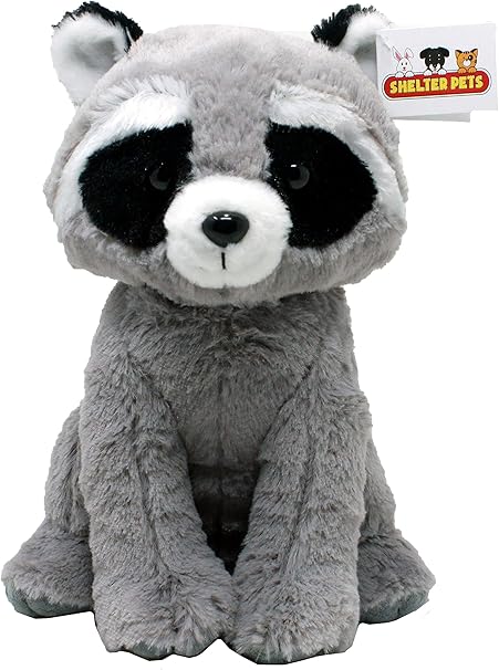 giant stuffed raccoon