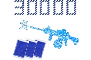 JENYOLON Gel Ball Blaster Ammo, Water Balls Beads Refill 7-8mm Compatible with Orbeez Blaster and Splatter Ball Blaster, 30,000 Pcs Non-Toxic, Eco Friendly Water Ball fit for Vases and Home Decor (Blue)