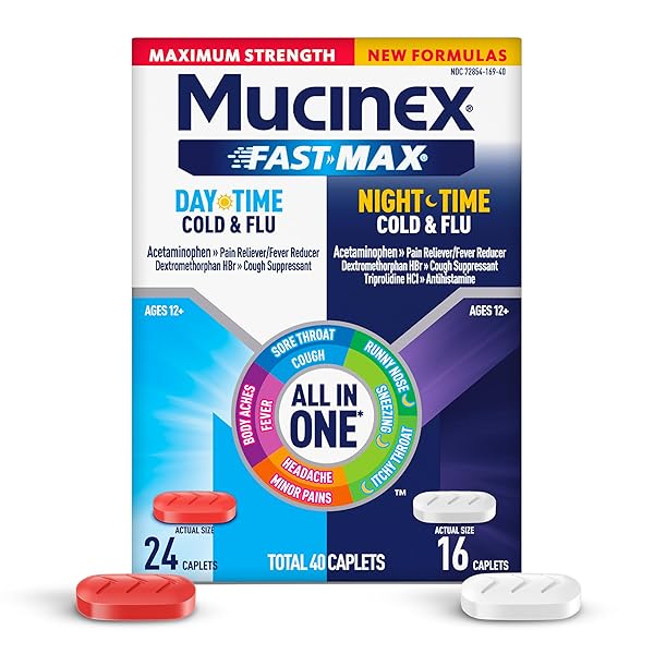 MUCINEX FAST-MAX MAXIMUM STRENGTH DAY & NIGHT COLD...