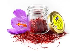 SELMIA, Pure Saffron, All Red Saffron Threads, For Paella, Rice, Desserts, Kabob, Golden Milk, Tea, Risotto, Saffron Beverage, Ice cream, Golden Tea & Coffee,1 Gram/0.0352 Oz