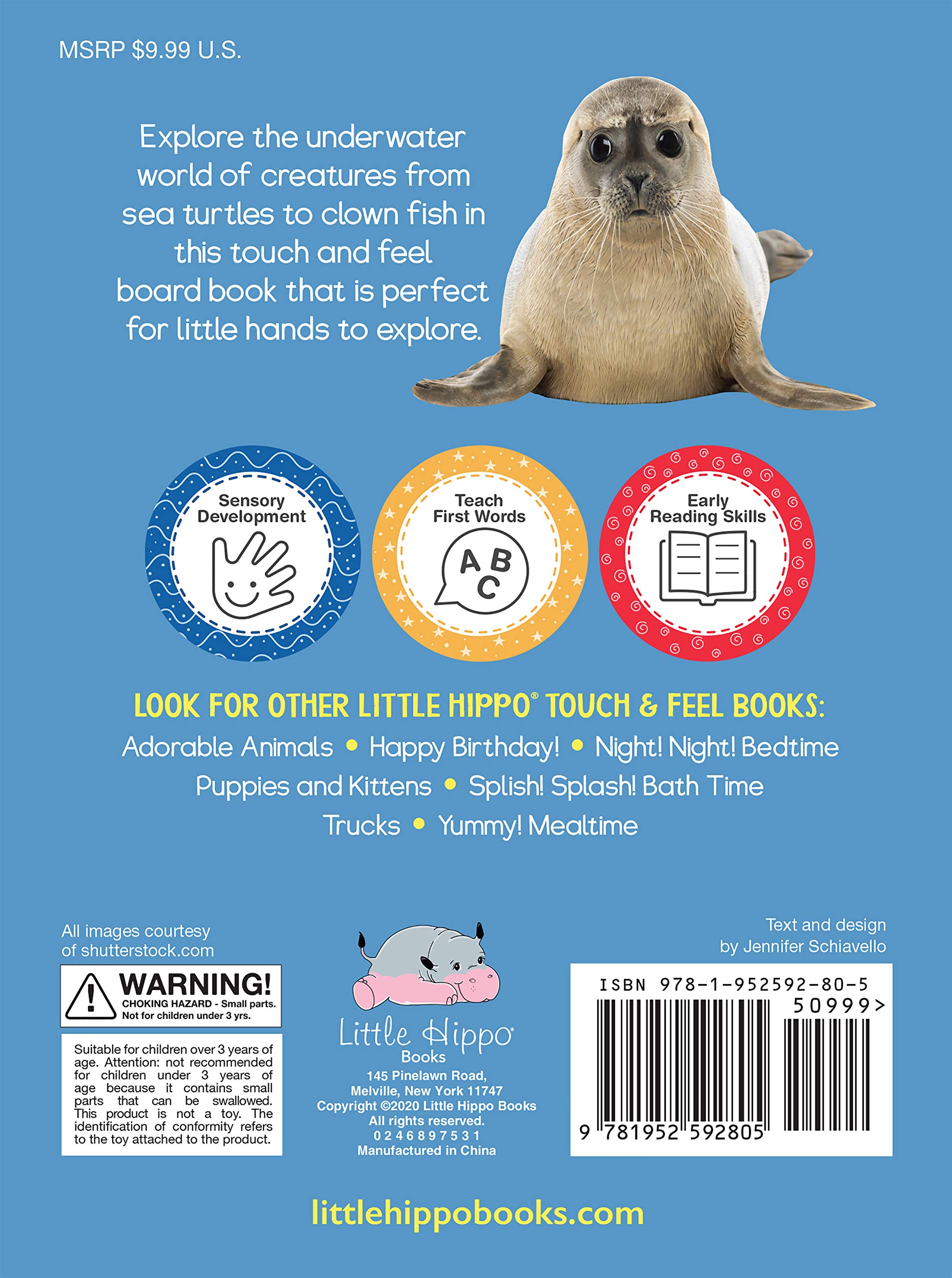 Ocean Friends - Touch and Feel Board Book - Sensory Board Book