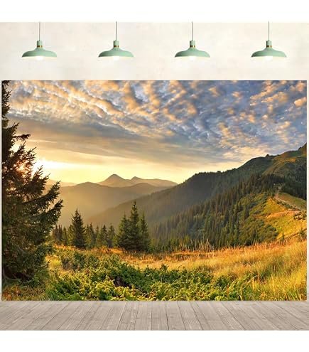 Fotohintergrund Yosemite Valley - Vinyl, Lichtabsorbierend, Bis 6x3m