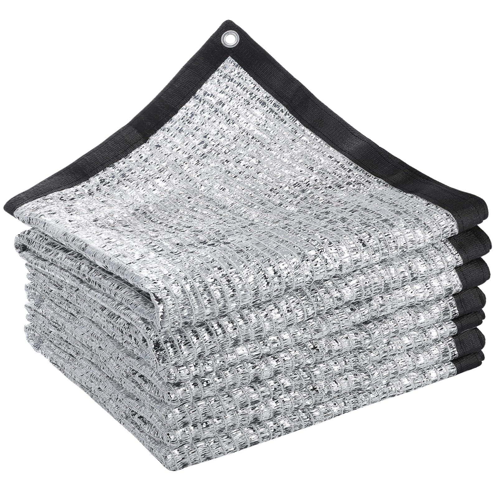Photo 1 of 70% Reflective Aluminet Shade Cloth - 10 x 20 FT Durable Sun Protective Shade Covers with Grommets Providing UV Protection and Cooling for RV Cars Camping Chicken Coop Garden Greenhouse Pickup Trunk
