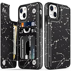 LETO for iPhone 15 Case Flip Folio Leather Wallet